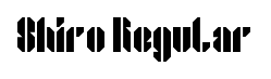 Shiro Regular font